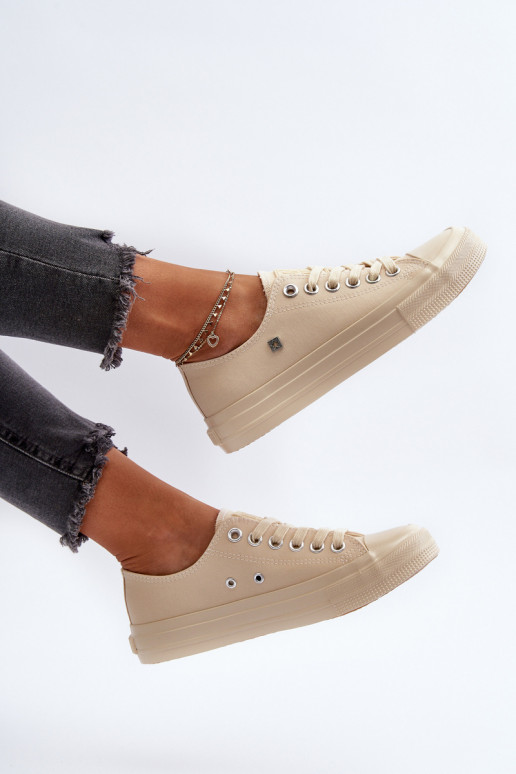 Klassikalise mudeli naiste saapad Big Star NN274286 beeži värvi