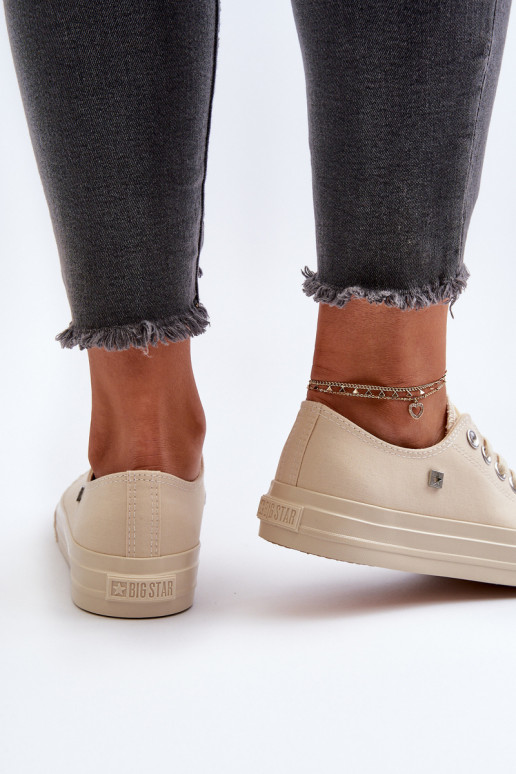 Klassikalise mudeli naiste saapad Big Star NN274286 beeži värvi