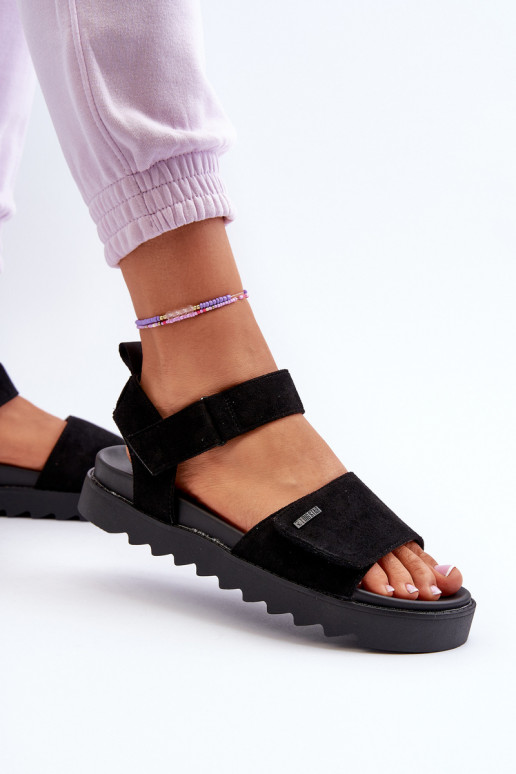 Seemisnahast kingad platvormiga Big Star NN274700 mustad Seemisnahast kingad platvormiga Big Star NN274700 mustad