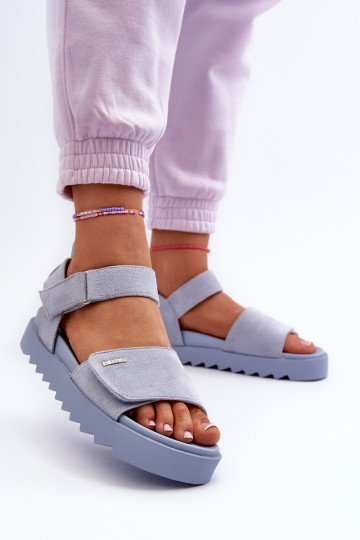 Seemisnahast kingad platvormiga Big Star NN274706 Sinist värvi