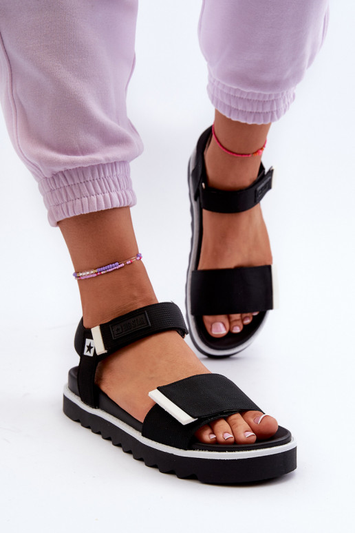 Naistesandaalid platvormiga Big Star NN274778 mustad