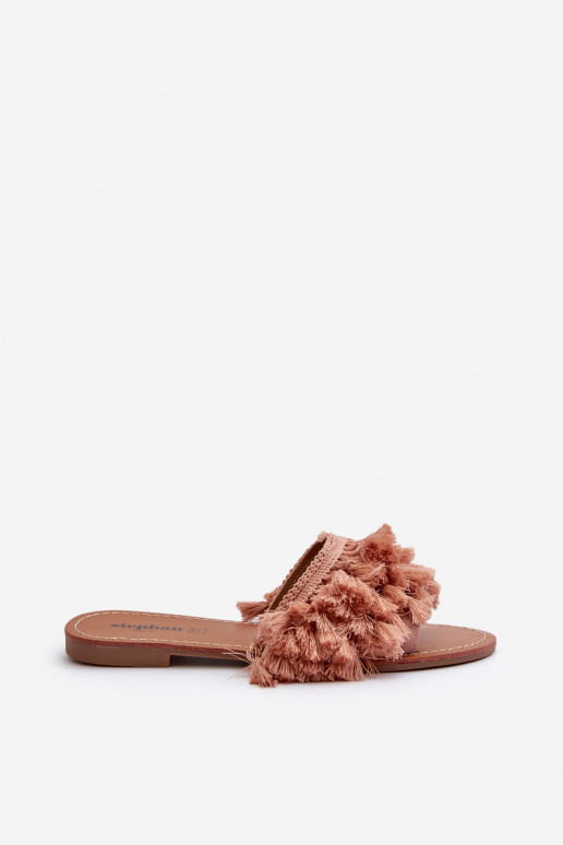 sileda tallaga naiste plätud narmastega tumeroosad värvi Rialle sileda tallaga naiste plätud narmastega tumeroosad värvi Rialle