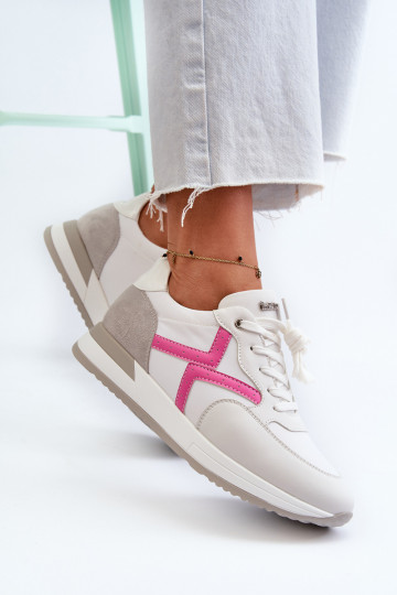 Sneakers tüüpi jalanõud   platvormiga INBLU IN000362 valget värvi 2