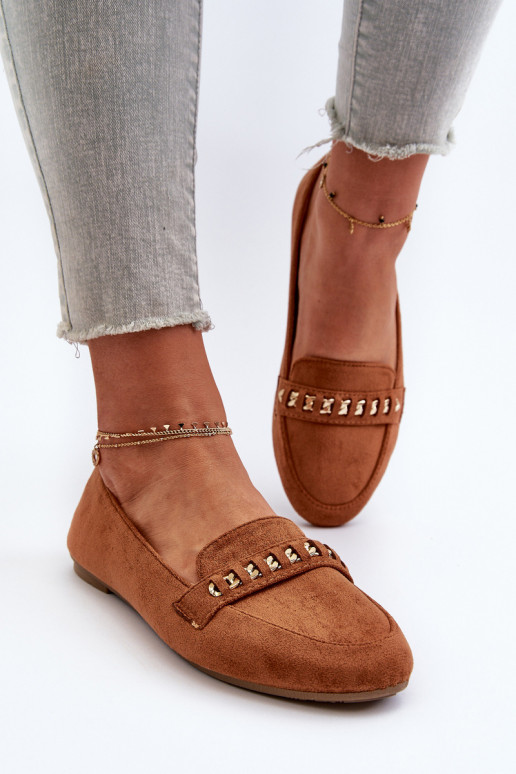 Läikivad mokassiinid    pruunid värvi Aredilla Läikivad mokassiinid    pruunid värvi Aredilla