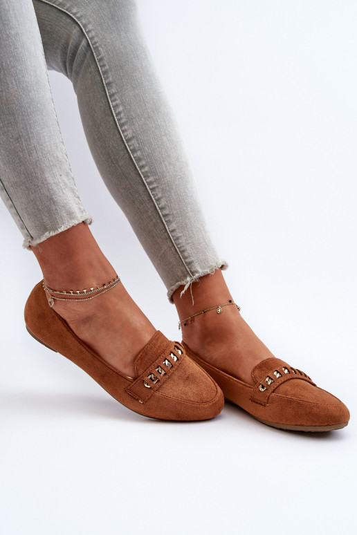 Läikivad mokassiinid    pruunid värvi Aredilla Läikivad mokassiinid    pruunid värvi Aredilla