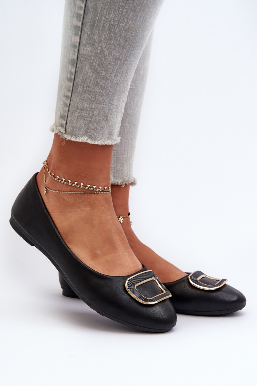 Baleriinad kaunistustega Eko   mustad Enicoria