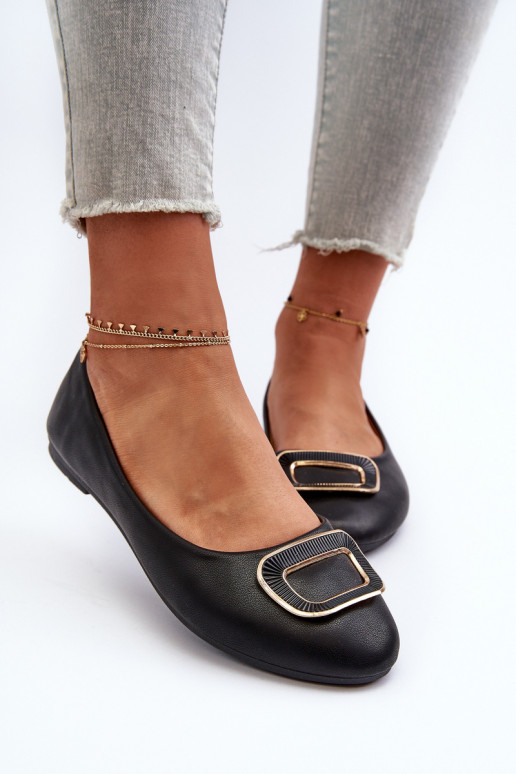 Baleriinad kaunistustega Eko   mustad Enicoria