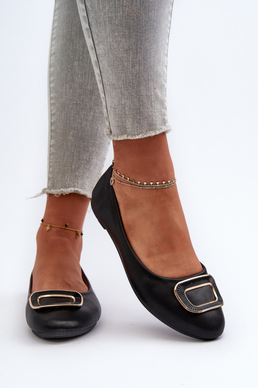 Baleriinad kaunistustega Eko   mustad Enicoria