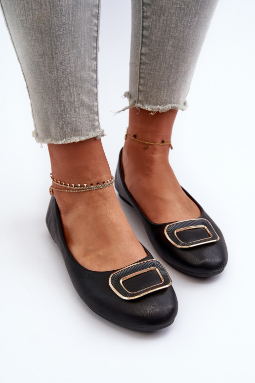 Baleriinad kaunistustega Eko   mustad Enicoria