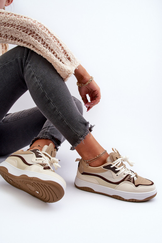 Sneakers tüüpi jalanõud   platvormiga pruunid värvi Etnaria Sneakers tüüpi jalanõud   platvormiga pruunid värvi Etnaria