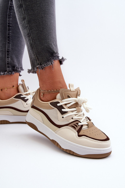 Sneakers tüüpi jalanõud   platvormiga pruunid värvi Etnaria Sneakers tüüpi jalanõud   platvormiga pruunid värvi Etnaria