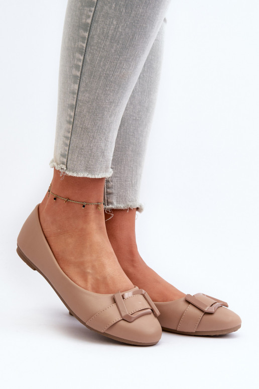 Baleriinad rihmadega  Eko   beeži värvi Cadwenla