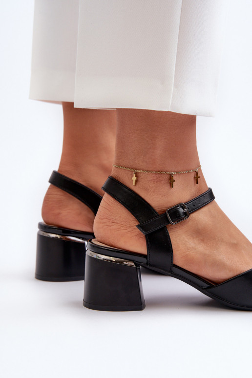 Naistesandaalid  Eko   Sergio Leone SK876 mustad