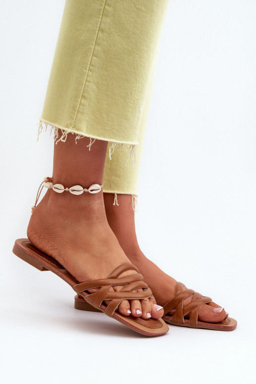 naiste plätud Eko   laiade nööridega pruunid värvi Moldela