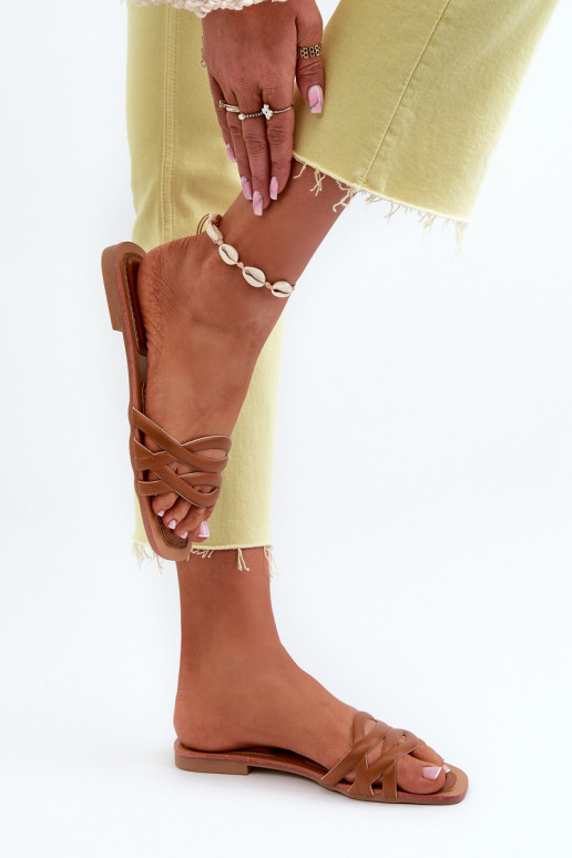 naiste plätud Eko   laiade nööridega pruunid värvi Moldela