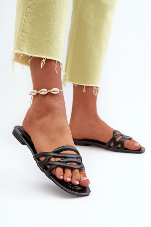 naiste plätud Eko   laiade nööridega mustad Moldela