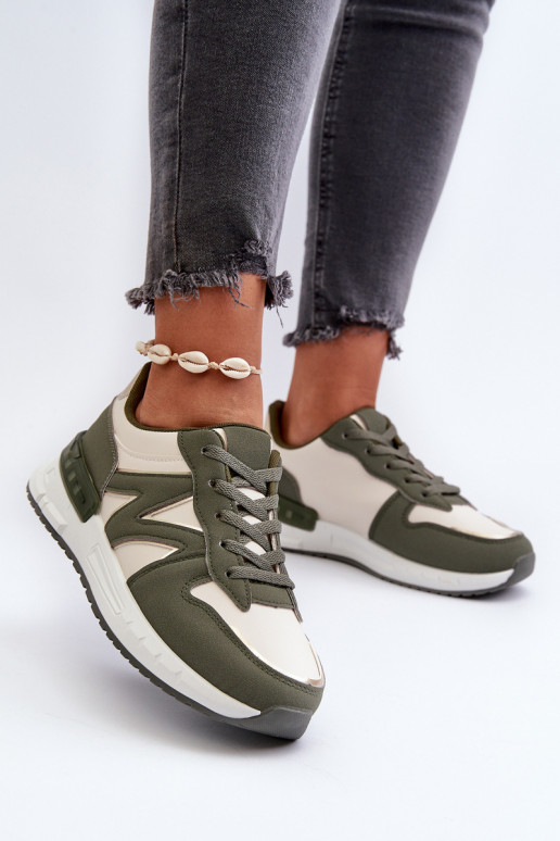 Sneakers tüüpi jalanõud   eko-nahast Rohelist värvi Kaimans Sneakers tüüpi jalanõud   eko-nahast Rohelist värvi Kaimans