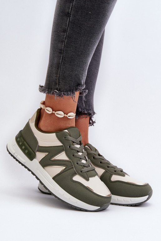 Sneakers tüüpi jalanõud   eko-nahast Rohelist värvi Kaimans Sneakers tüüpi jalanõud   eko-nahast Rohelist värvi Kaimans