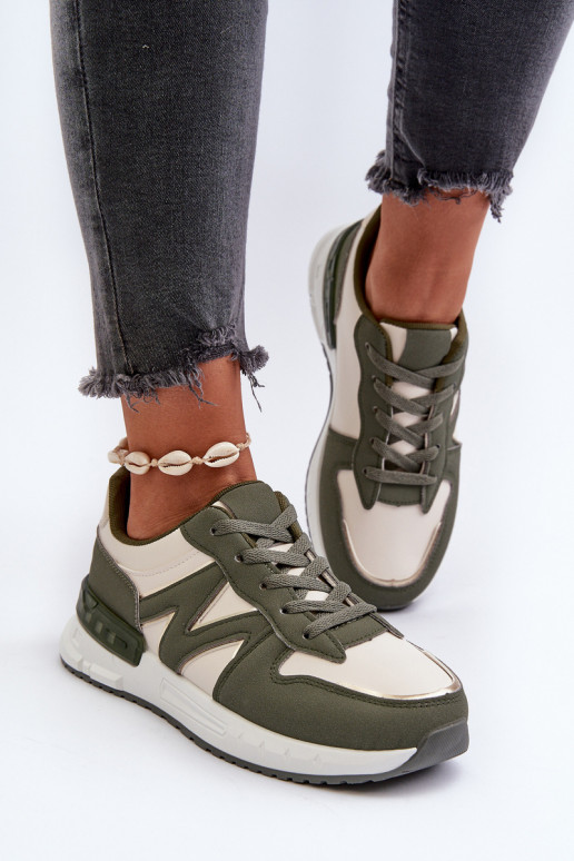 Sneakers tüüpi jalanõud   eko-nahast Rohelist värvi Kaimans Sneakers tüüpi jalanõud   eko-nahast Rohelist värvi Kaimans