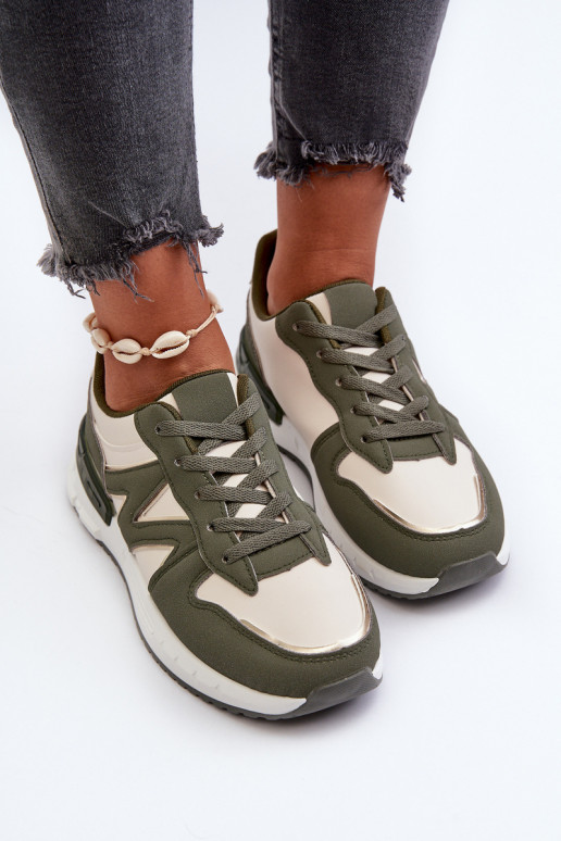 Sneakers tüüpi jalanõud   eko-nahast Rohelist värvi Kaimans Sneakers tüüpi jalanõud   eko-nahast Rohelist värvi Kaimans
