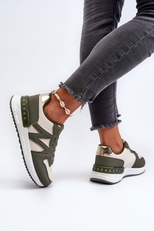 Sneakers tüüpi jalanõud   eko-nahast Rohelist värvi Kaimans Sneakers tüüpi jalanõud   eko-nahast Rohelist värvi Kaimans