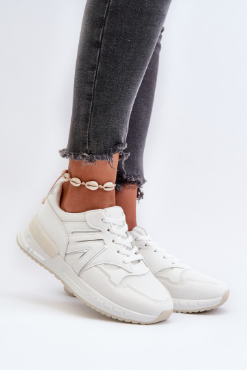 Sneakers tüüpi jalanõud   eko-nahast valget värvi Vinelli 2
