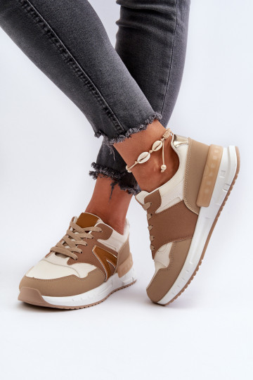 Sneakers tüüpi jalanõud   eko-nahast pruunid värvi Vinelli 2