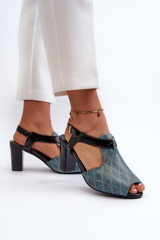 Naistesandaalid eko-nahast Türkiisivärvi Queenmarie Naistesandaalid eko-nahast Türkiisivärvi Queenmarie