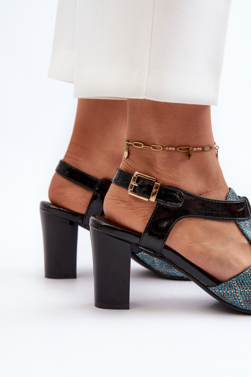 Naistesandaalid eko-nahast Türkiisivärvi Queenmarie Naistesandaalid eko-nahast Türkiisivärvi Queenmarie