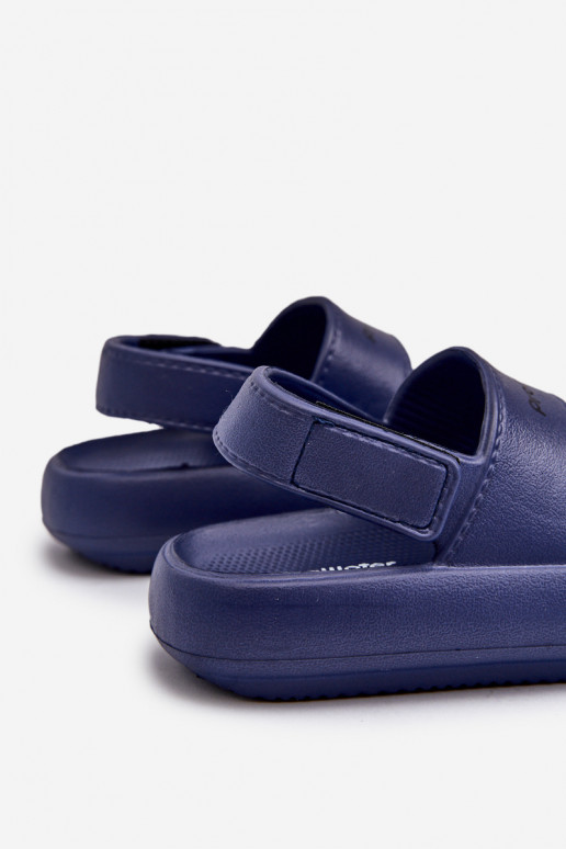 Kerged rannaplätud sandaalid krõpsudega kinnitatav ProWater PRO-24-05-01K tumesinist värvi Kerged rannaplätud sandaalid krõpsudega kinnitatav ProWater PRO-24-05-01K tumesinist värvi