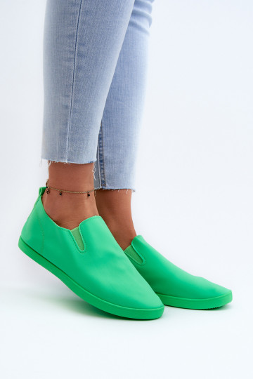 Spordijalatsid vabaaja jalanõud Slip-On Rohelist värvi Lovinia 2