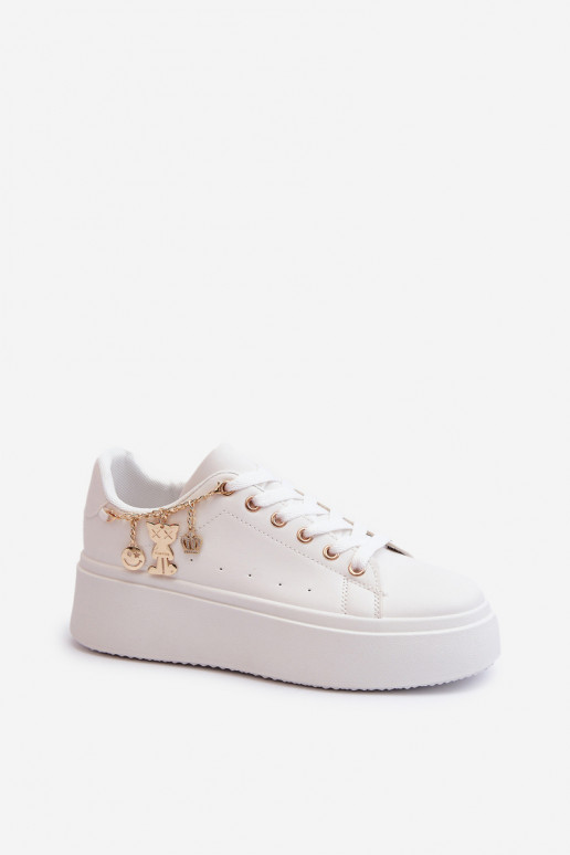 Sneakers tüüpi jalanõud   platvormiga  valget värvi Tivissa Sneakers tüüpi jalanõud   platvormiga  valget värvi Tivissa