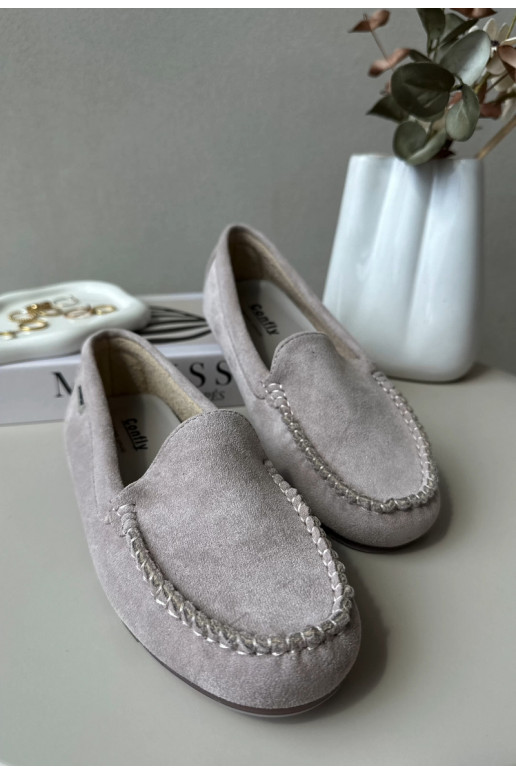 Naiste öko-seemisnahast mokasiinid, lilla Amrutia Naiste öko-seemisnahast mokasiinid, lilla Amrutia