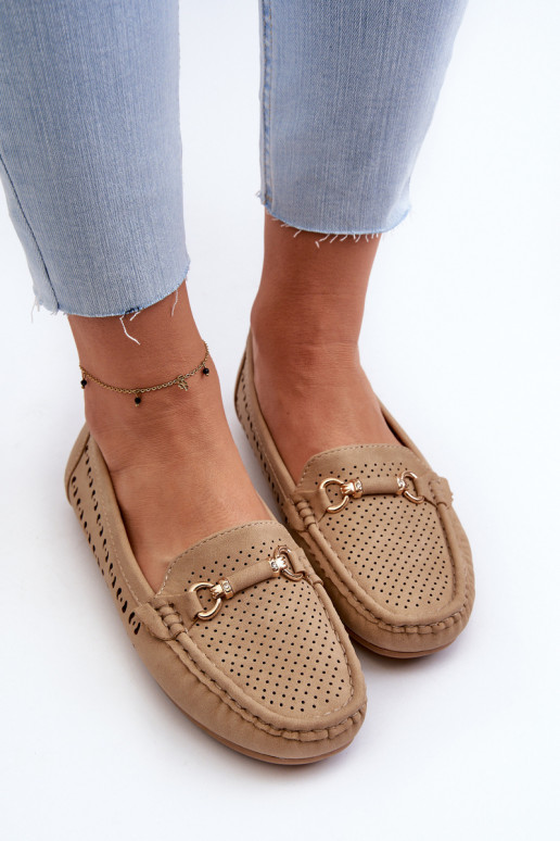 naiste mokassiinid  kaunistustega pruunid värvi Kaydance naiste mokassiinid  kaunistustega pruunid värvi Kaydance