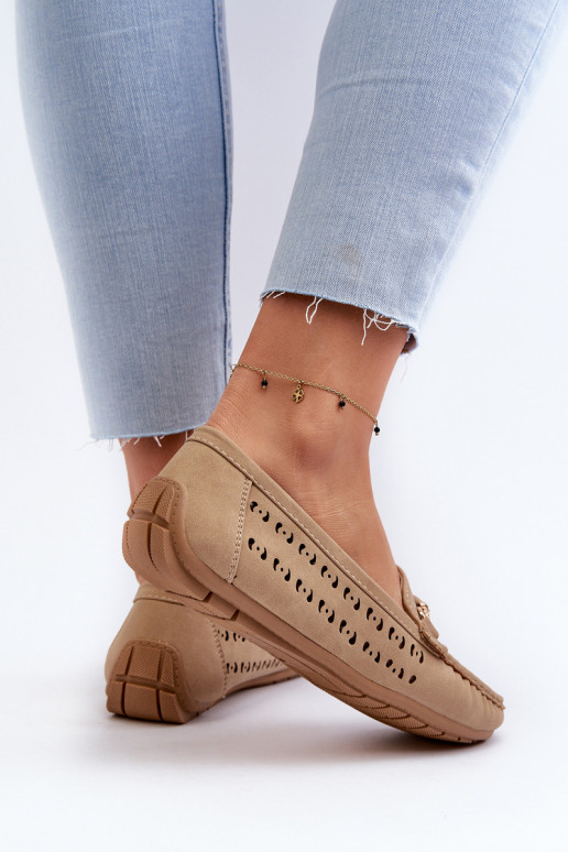 naiste mokassiinid  kaunistustega pruunid värvi Kaydance naiste mokassiinid  kaunistustega pruunid värvi Kaydance