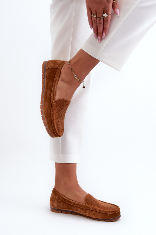 Seemisnahast mokassiinid   pruunid värvi S.Barski LR755