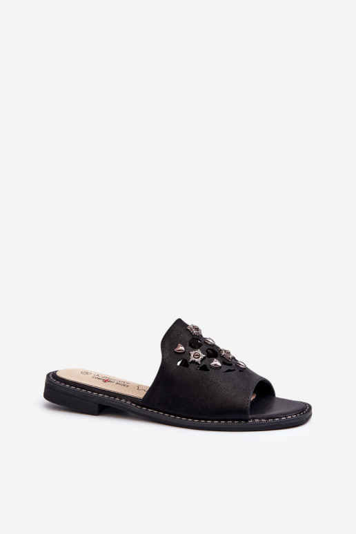 läikiv Naistesandaalid  S.Barski KV27-063 mustad läikiv Naistesandaalid  S.Barski KV27-063 mustad