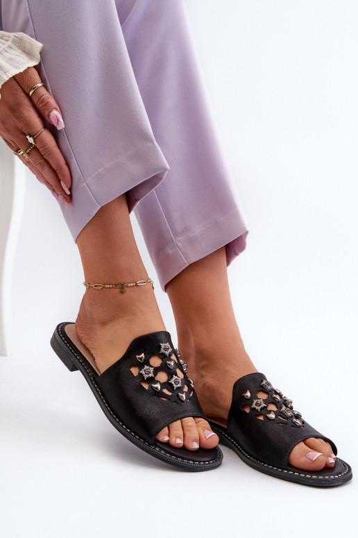 läikiv Naistesandaalid  S.Barski KV27-063 mustad läikiv Naistesandaalid  S.Barski KV27-063 mustad