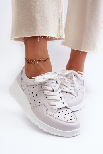 Sneakers tüüpi jalanõud  Naturaalsest nahast Halli värvi S.Barski LR482 2