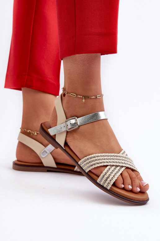 Madalad sandaalid S.Barski MY923 beeži värvi