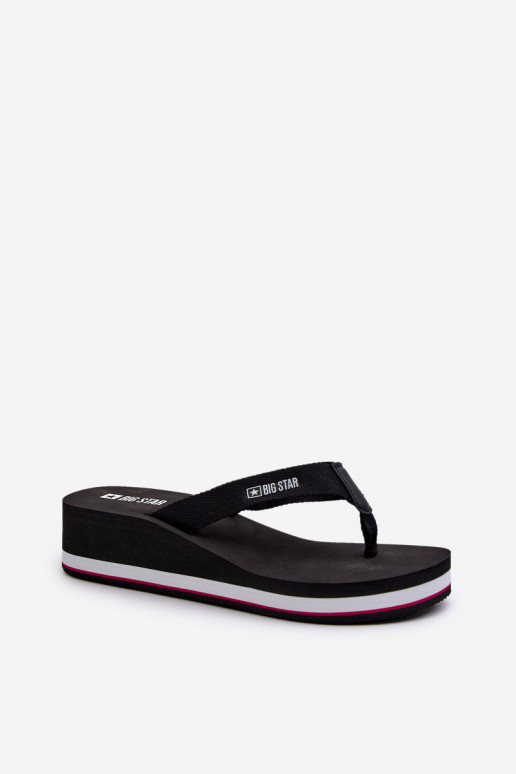 Sussid moodsad varbavahe-sandaalid  Big Star JJ274A332 mustad