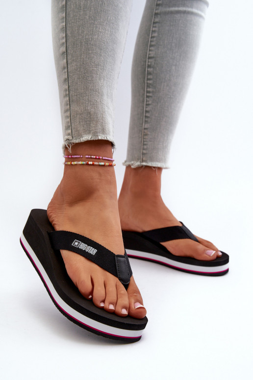 Sussid moodsad varbavahe-sandaalid  Big Star JJ274A332 mustad