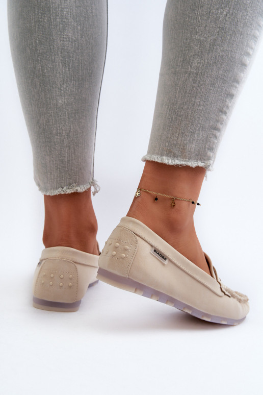 naiste mokassiinid eko-nahast Elevandiluu värvi Celoria naiste mokassiinid eko-nahast Elevandiluu värvi Celoria