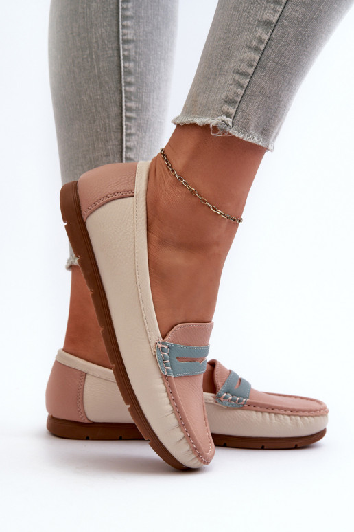 naiste mokassiinid eko-nahast Tumeroosad värvi Vikitara naiste mokassiinid eko-nahast Tumeroosad värvi Vikitara