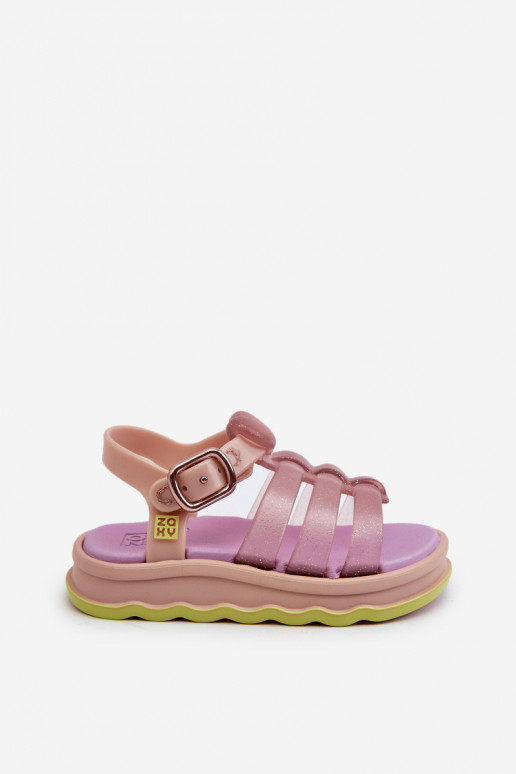 Laste sandaalid krõpsudega kinnitatav  NN385020 Violetne värv Laste sandaalid krõpsudega kinnitatav  NN385020 Violetne värv