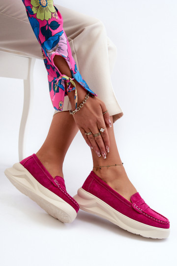 seemisnakhsed   Mokassiinid tumeroosad värvi Filidia 2