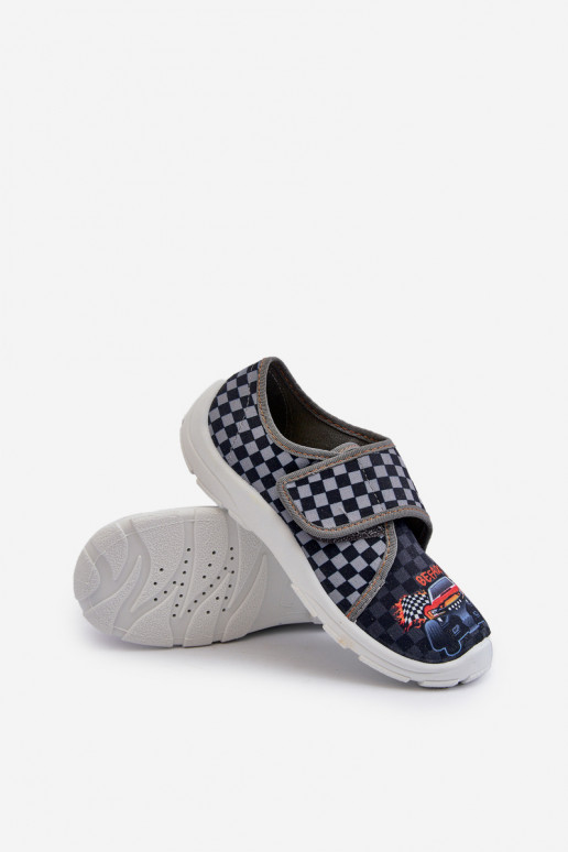 Mugavad sussid poiste krõpsudega kinnitatav Befado 974Y540 Halli värvi