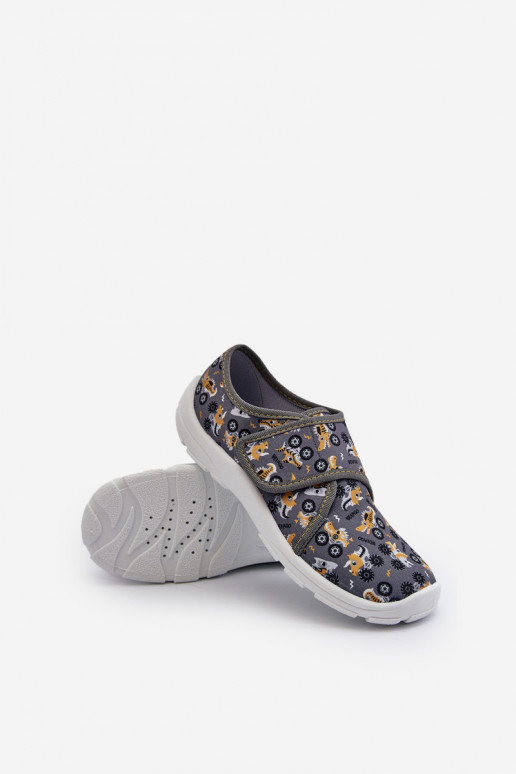 Mugavad sussid poiste krõpsudega kinnitatav Befado 974Y552 Halli värvi Mugavad sussid poiste krõpsudega kinnitatav Befado 974Y552 Halli värvi