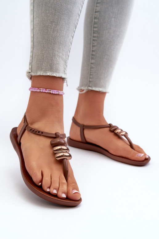 Madalad sandaalid moodsad varbavahe-sandaalid 83507 Ipanema Class Blown Up Sandal Fem pruunid värvi