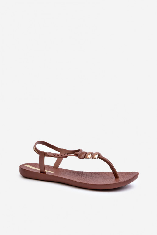 Madalad sandaalid moodsad varbavahe-sandaalid 83507 Ipanema Class Blown Up Sandal Fem pruunid värvi